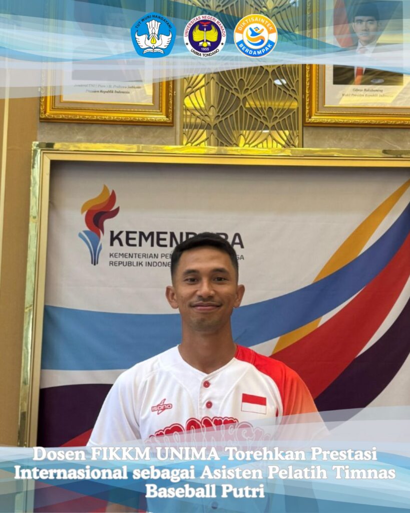 Dosen FIKKM UNIMA Torehkan Prestasi Internasional Sebagai Asisten Pelatih Timnas Baseball Putri 819x1024